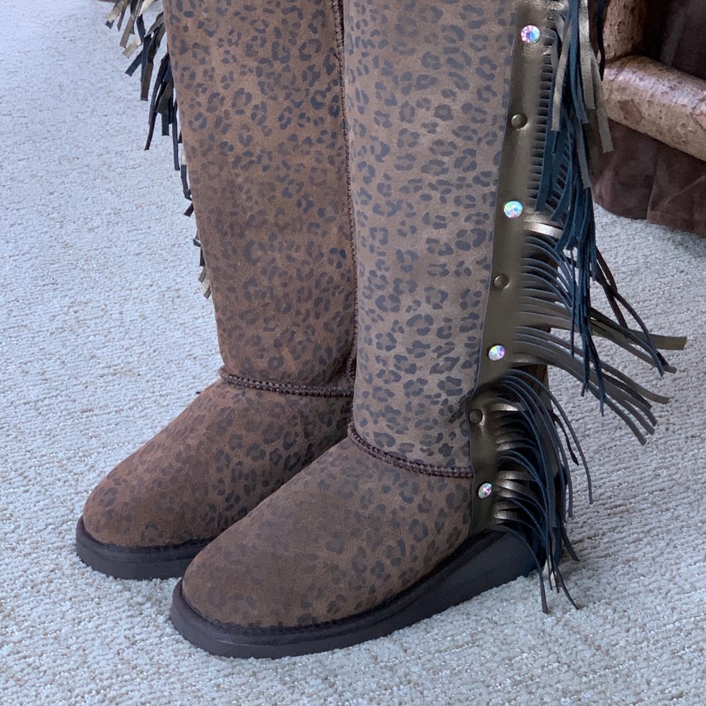 Gypsy Soule Fringe Winter Boots Rare - Picture 10 of 15